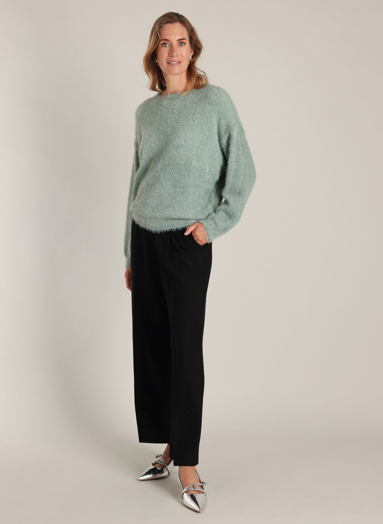 Darja | Mint Grey/Melange