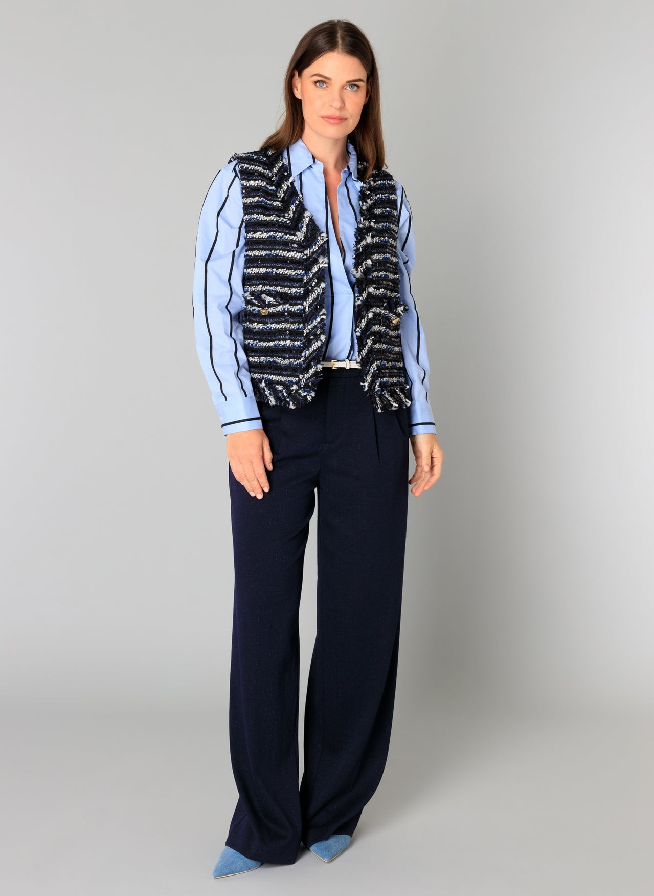 Bertrada | Dark Navy/Multi Colo