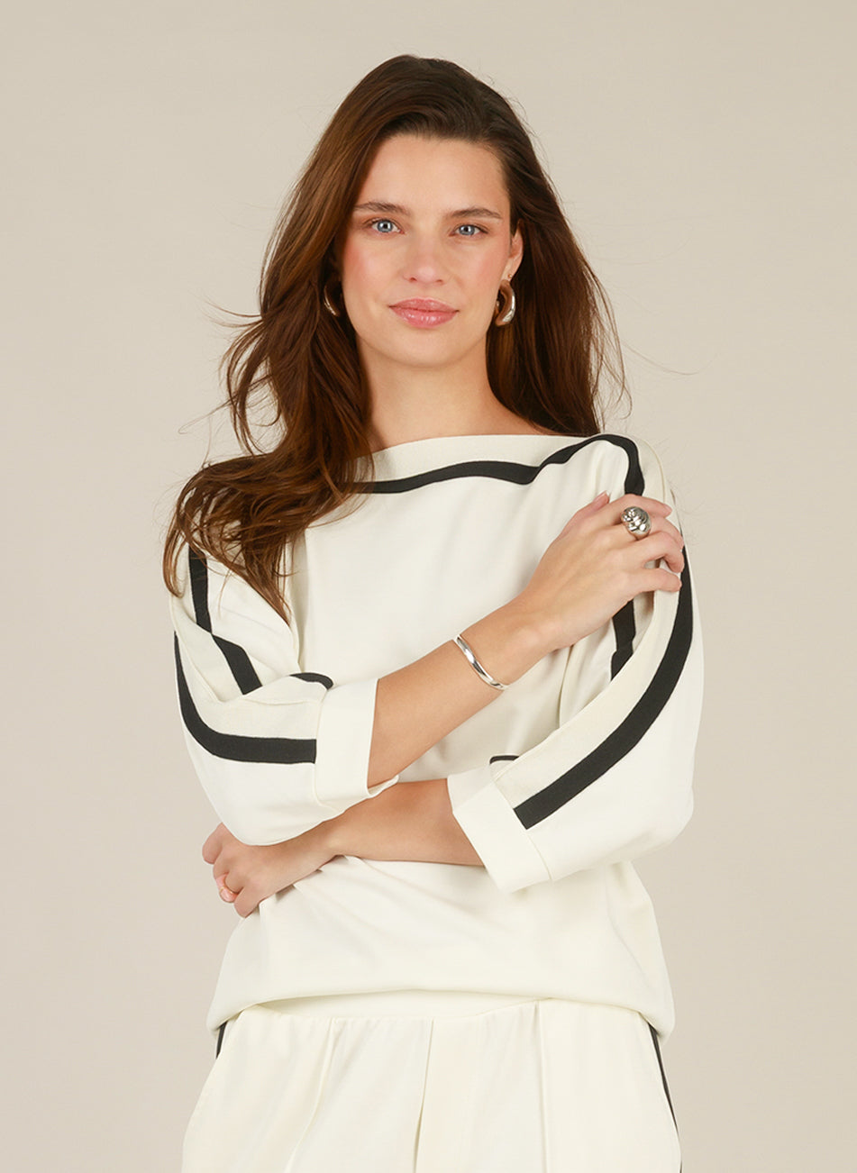 Inaya | Antique White/Black