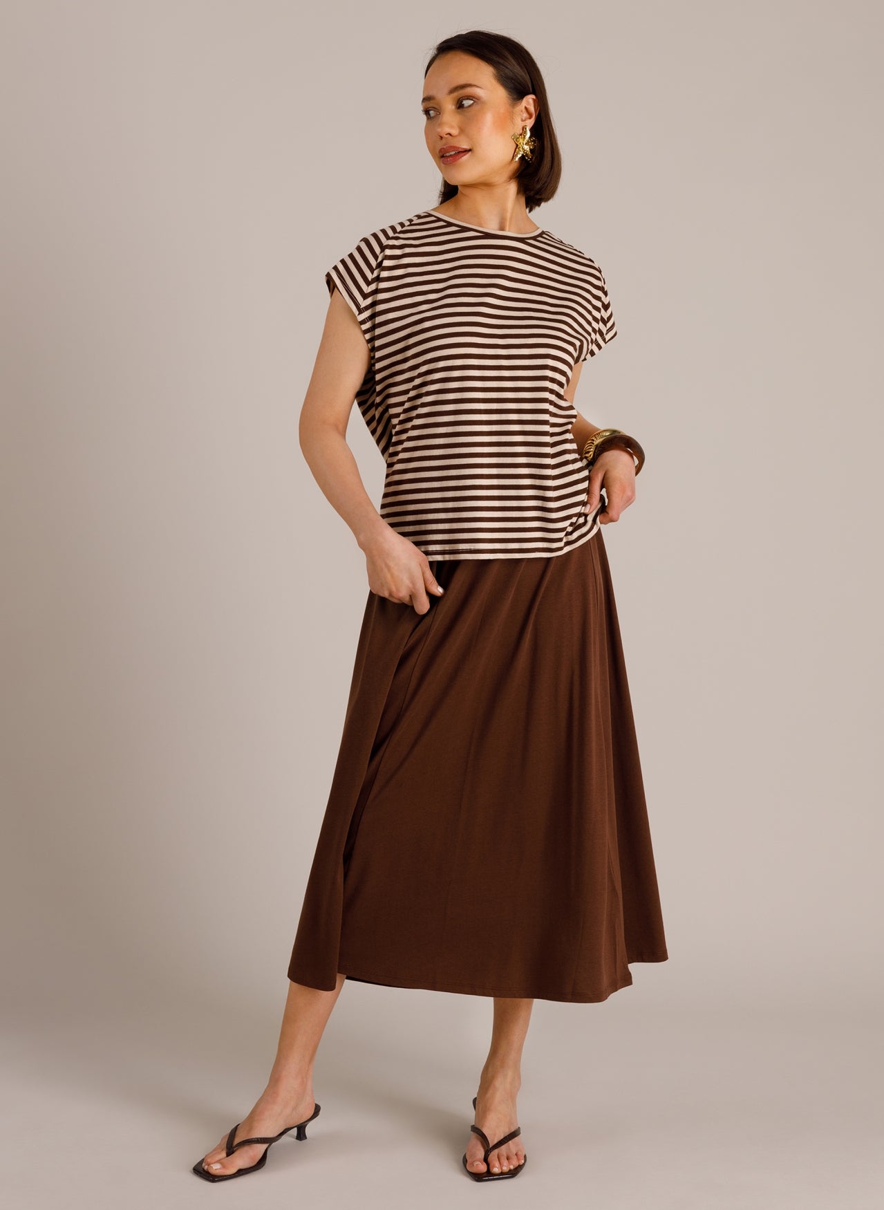 Maribel | Light Sand/Coffee Br