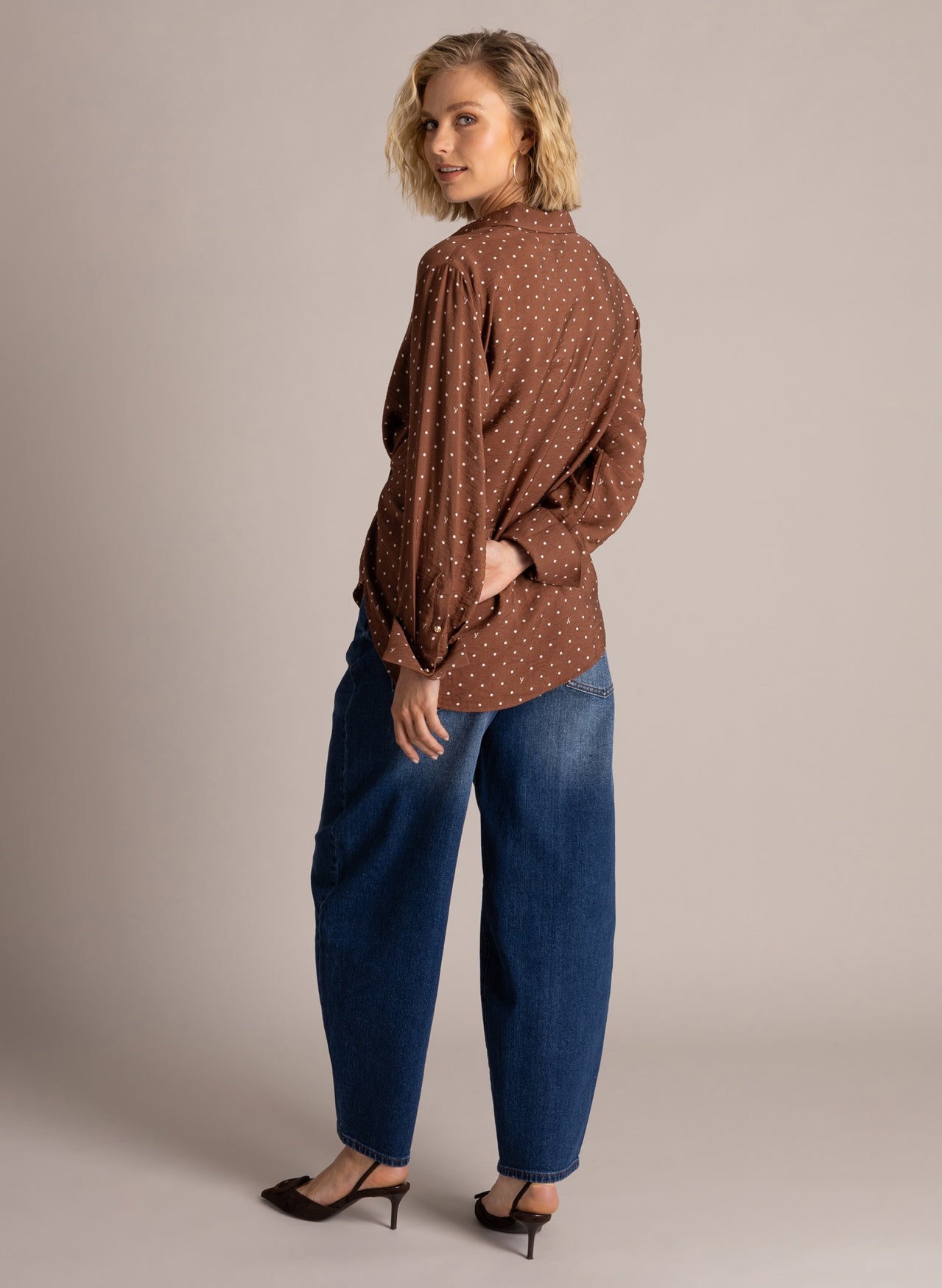 Samira | Mocca Brown/Off Whit