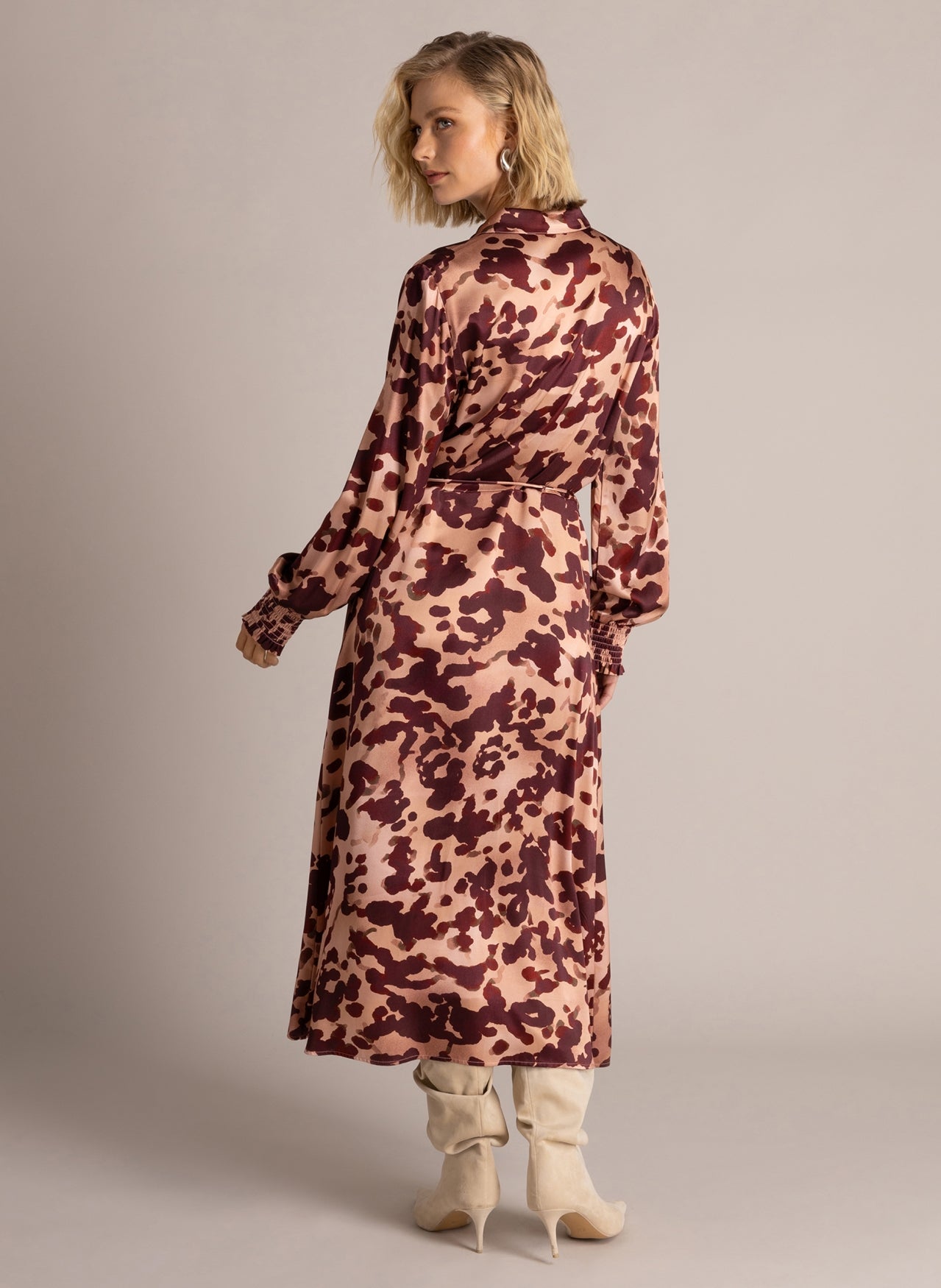 Solenne | Wine Red/Multi Colou