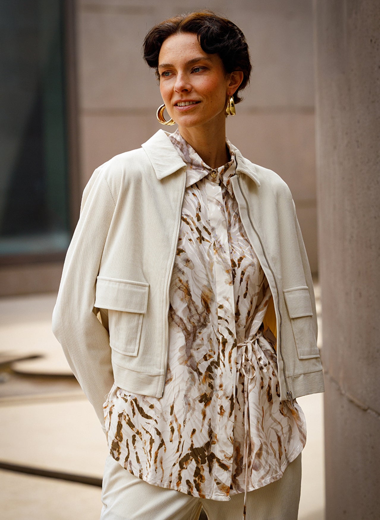 Stefanie | Beige Cream/Multi Co