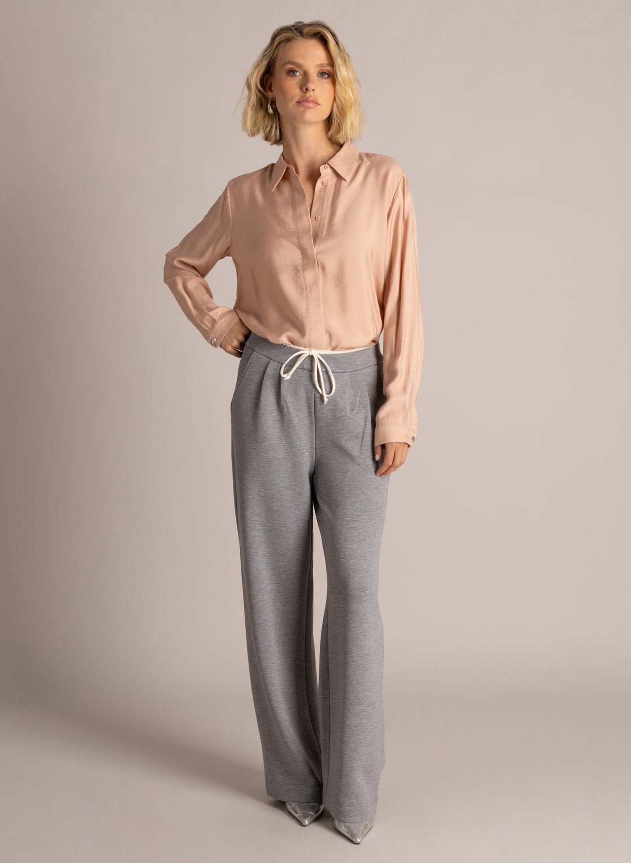 Sina | Grey Melange/beige c
