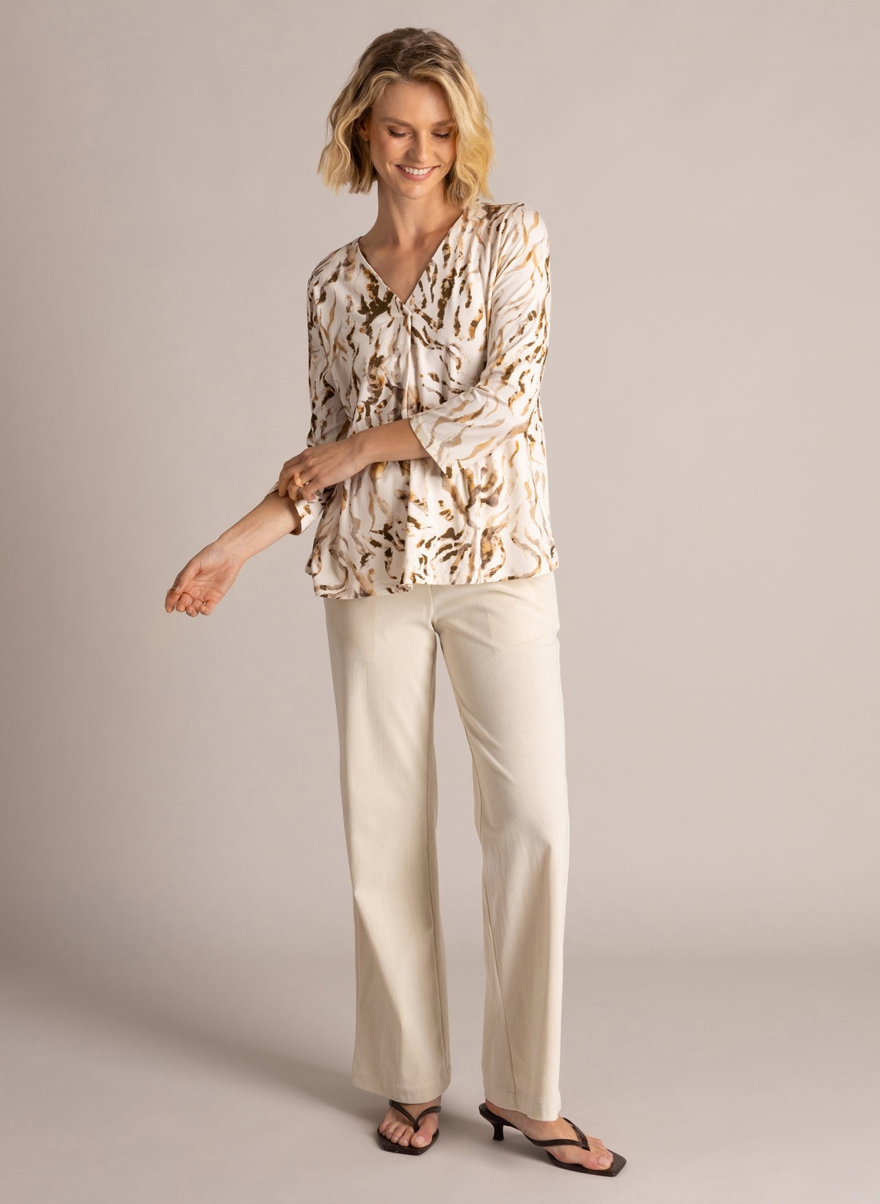 Sorina | Beige Cream/Multi Co