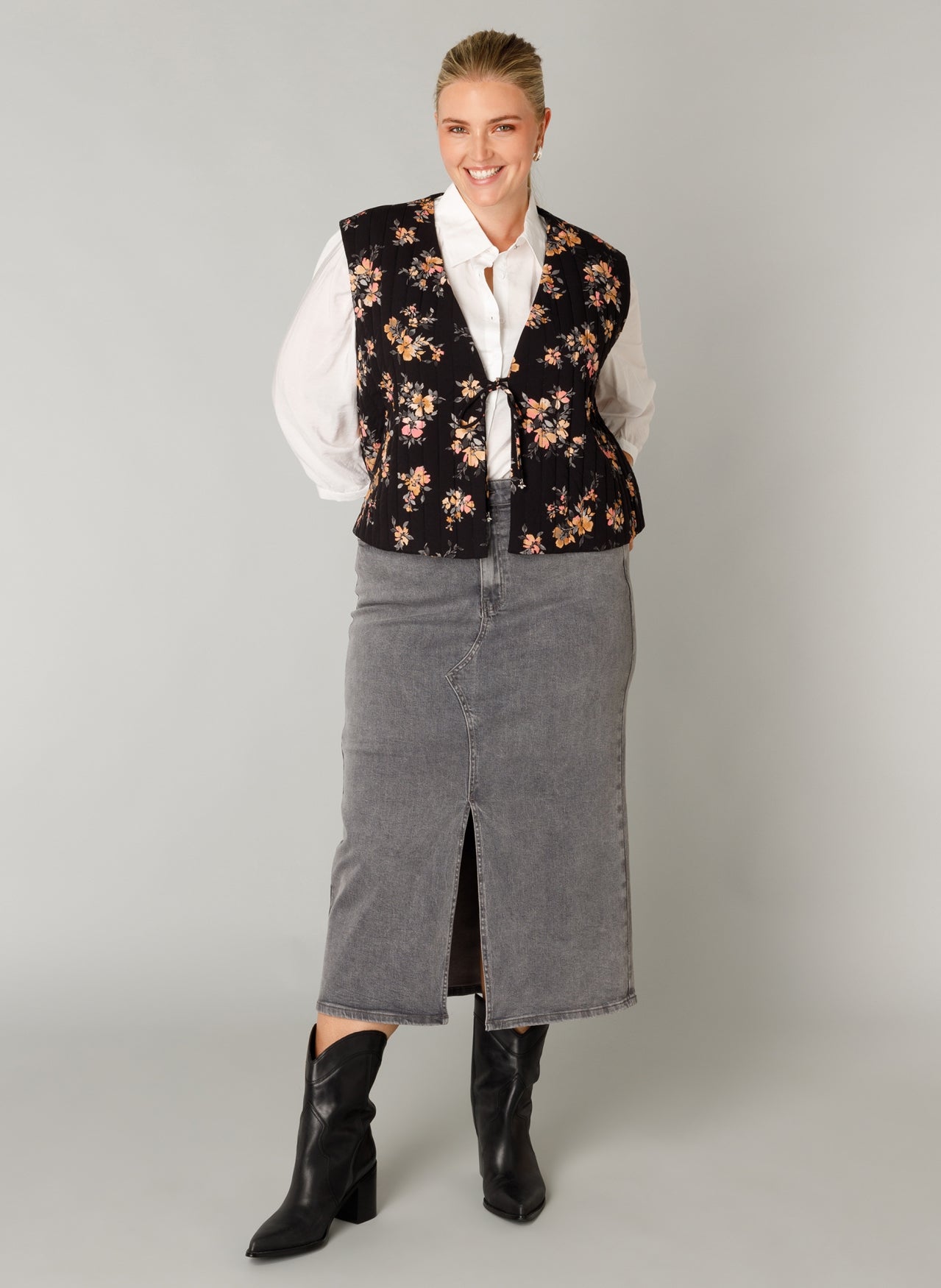 Fiona | Black Multi Colour