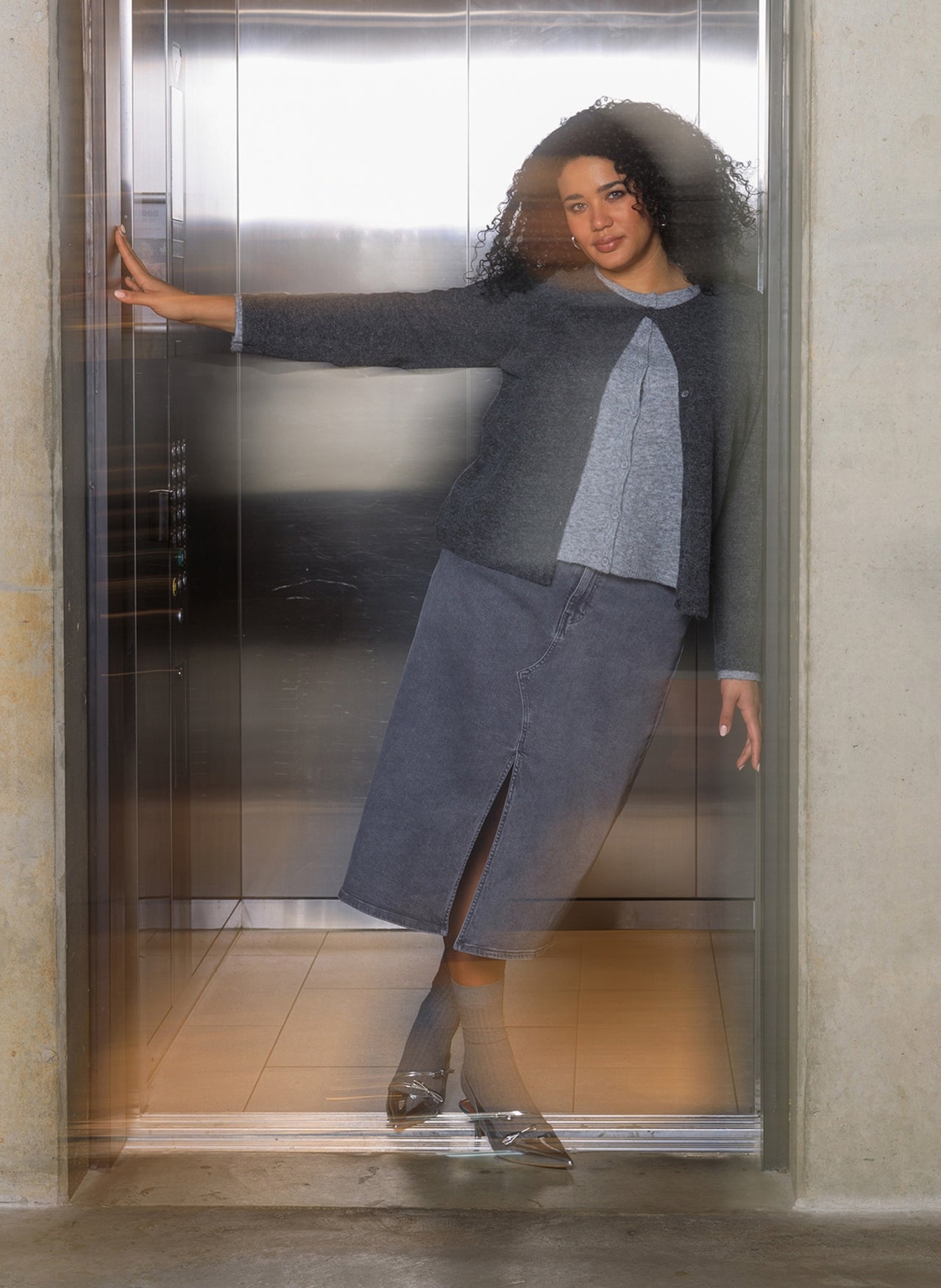 Freda | Dark Grey/Melange