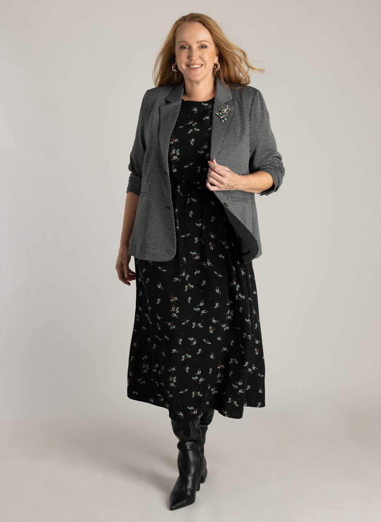 Helga | Black/Off White