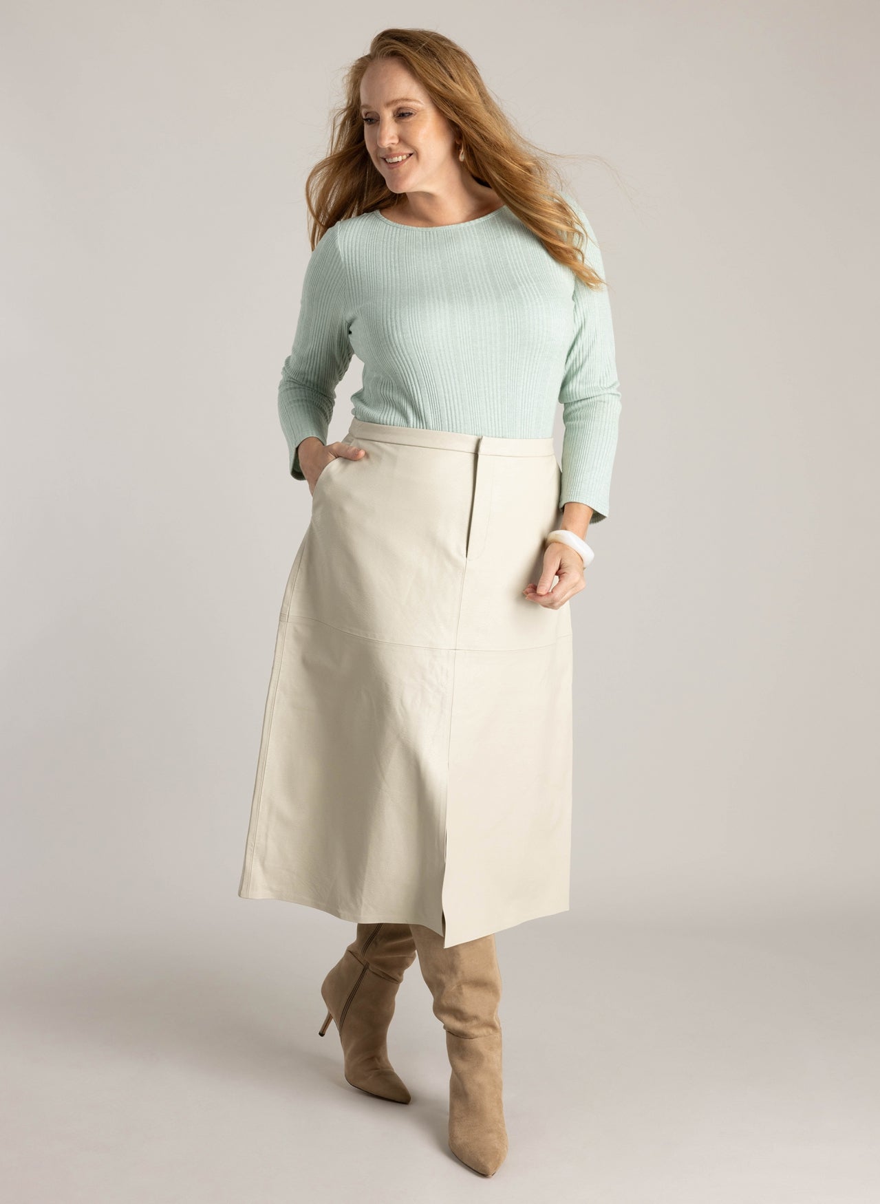 Honorata | Mint Grey