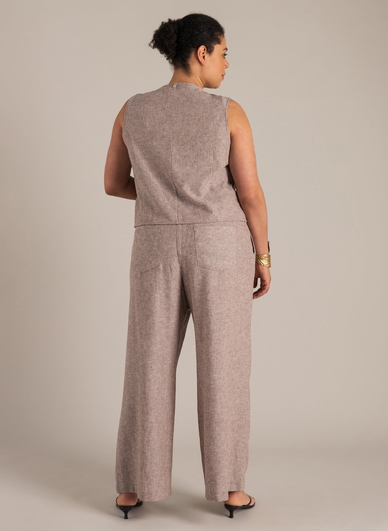 Nicolette | Coffee Brown/Off Whi