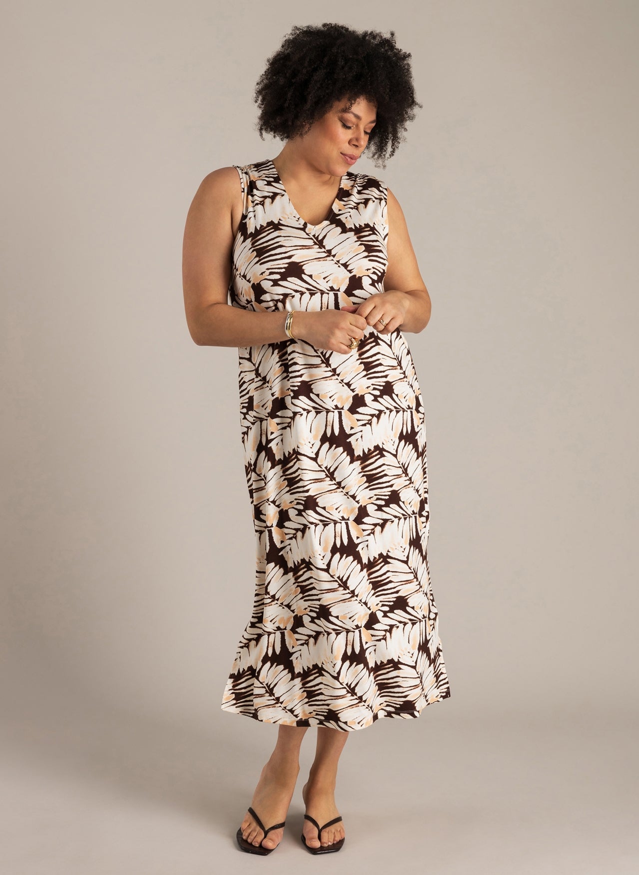 Nissa | Coffee Brown/Multi-C