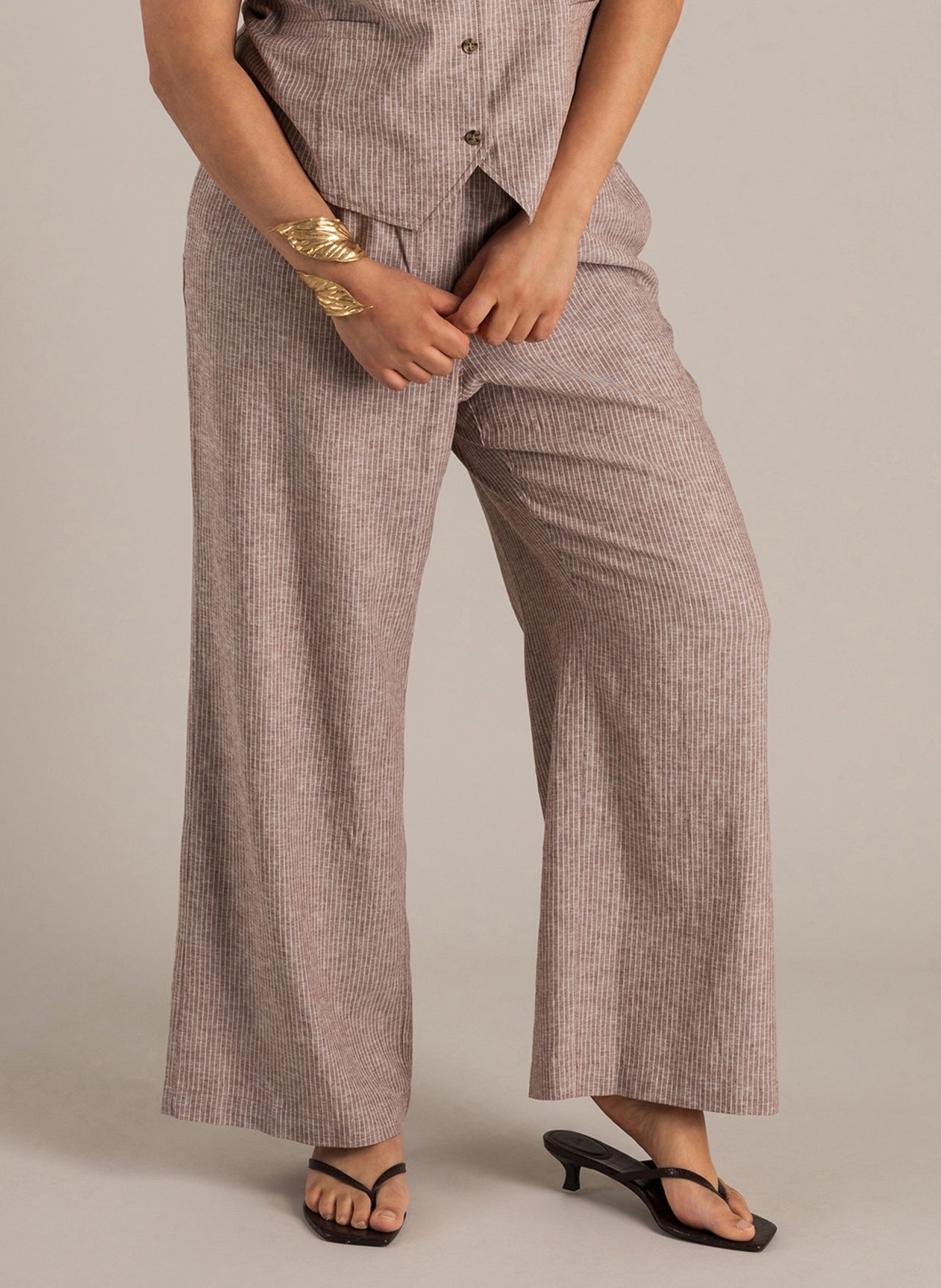 Natascha | Coffee Brown/Off Whi