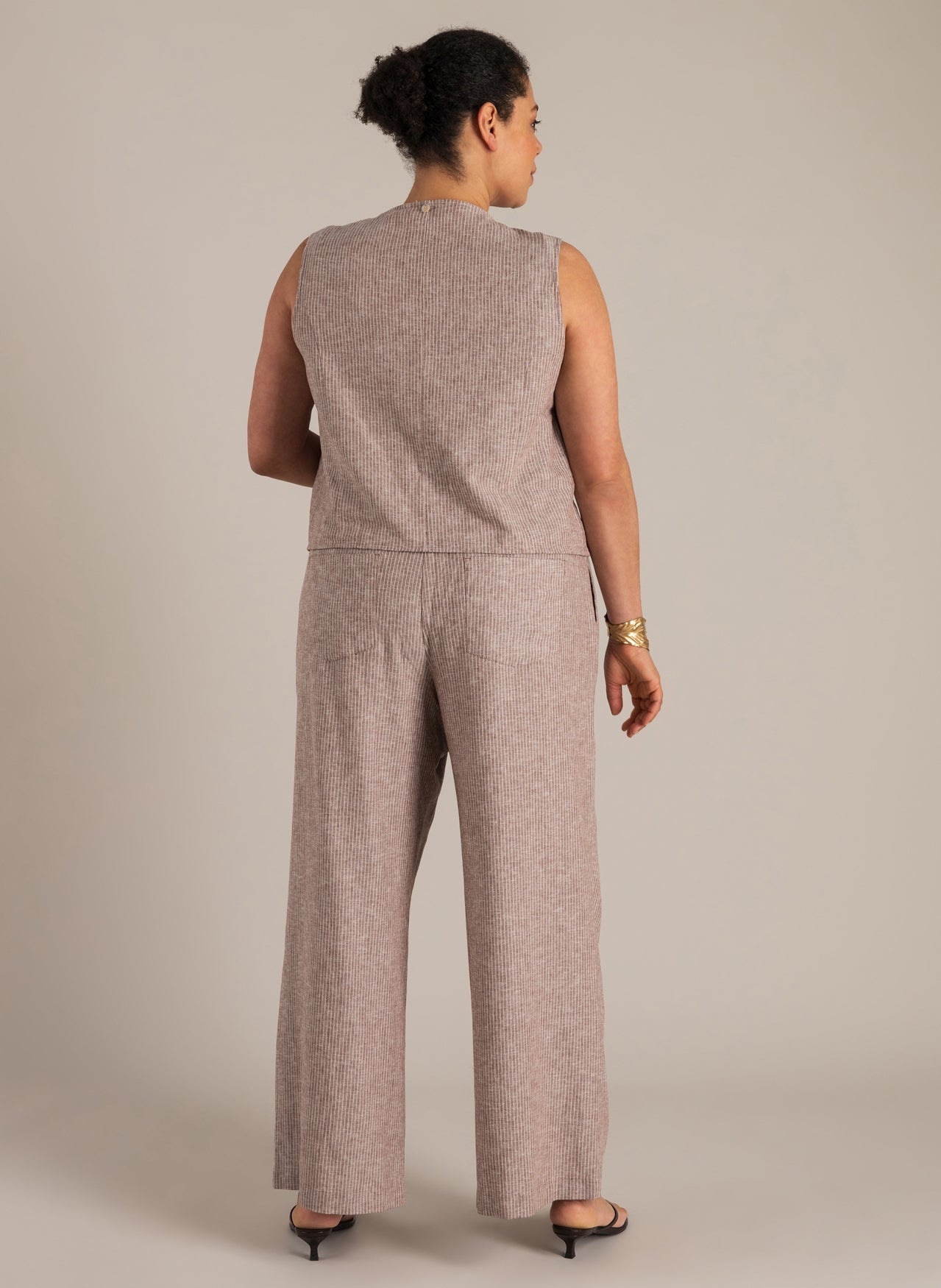 Natascha | Coffee Brown/Off Whi