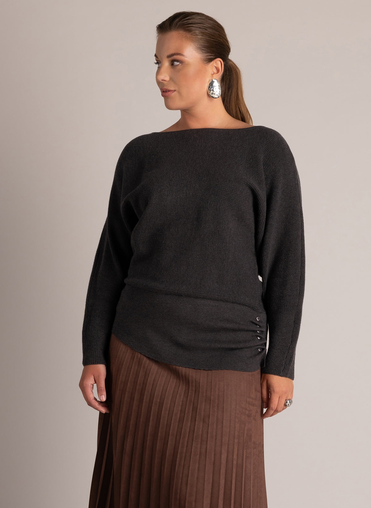 Veronika | Dark Grey/Melange