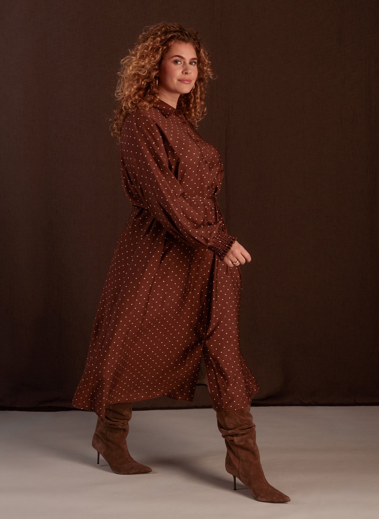 Tamara | Mocca Brown/Off Whit