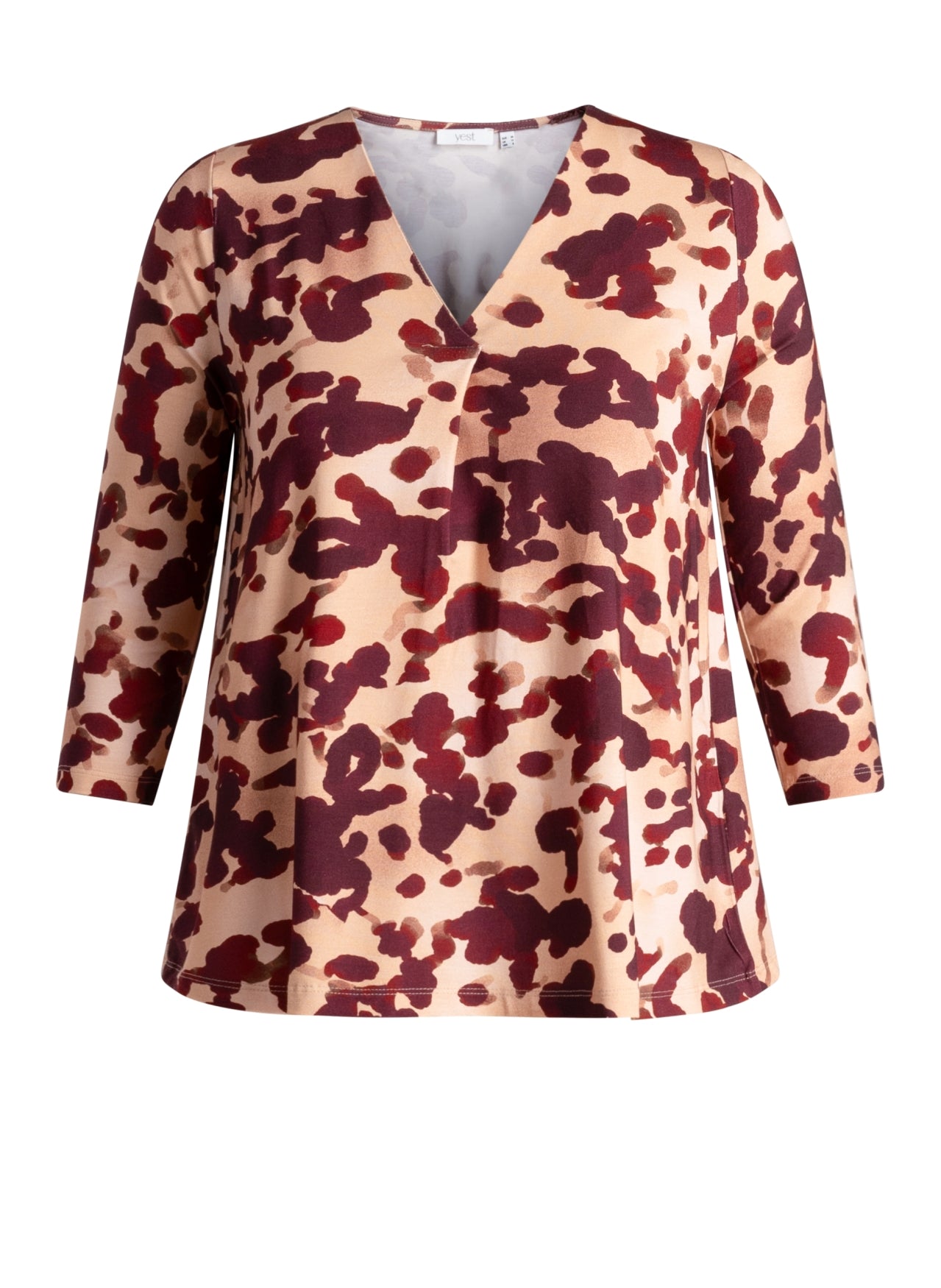 Taya | Wine Red/Multi Colou