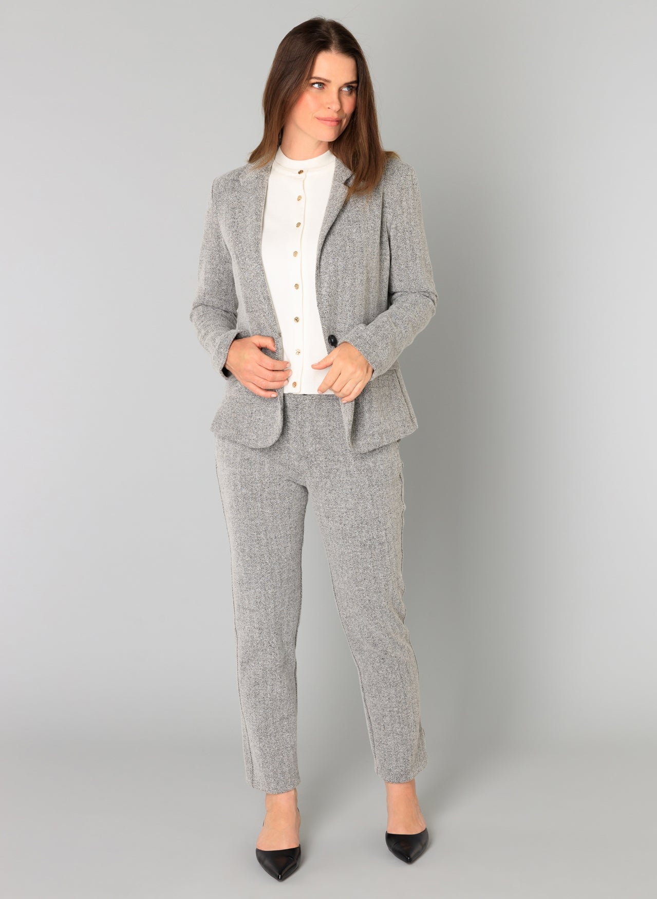 Berta | Silbergrau/Melange