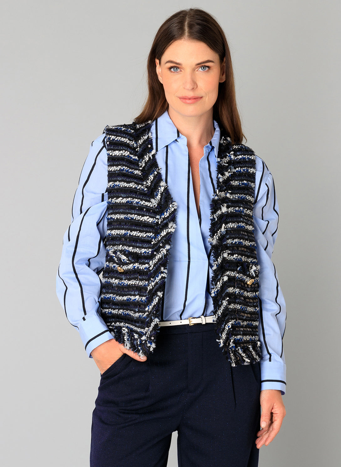 Bertrada | Dark Navy/Multi Colo