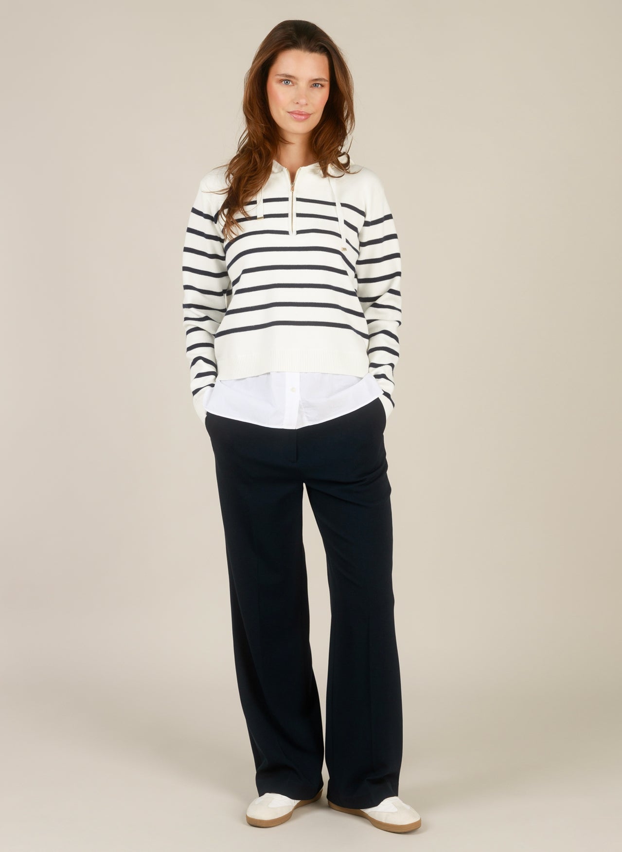 Isen | Antique White/Navy