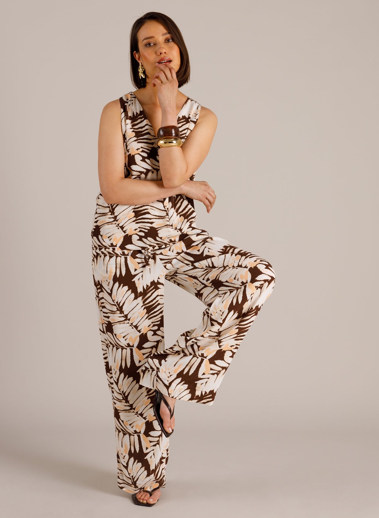 Marlene | Coffee Brown/Multi-C