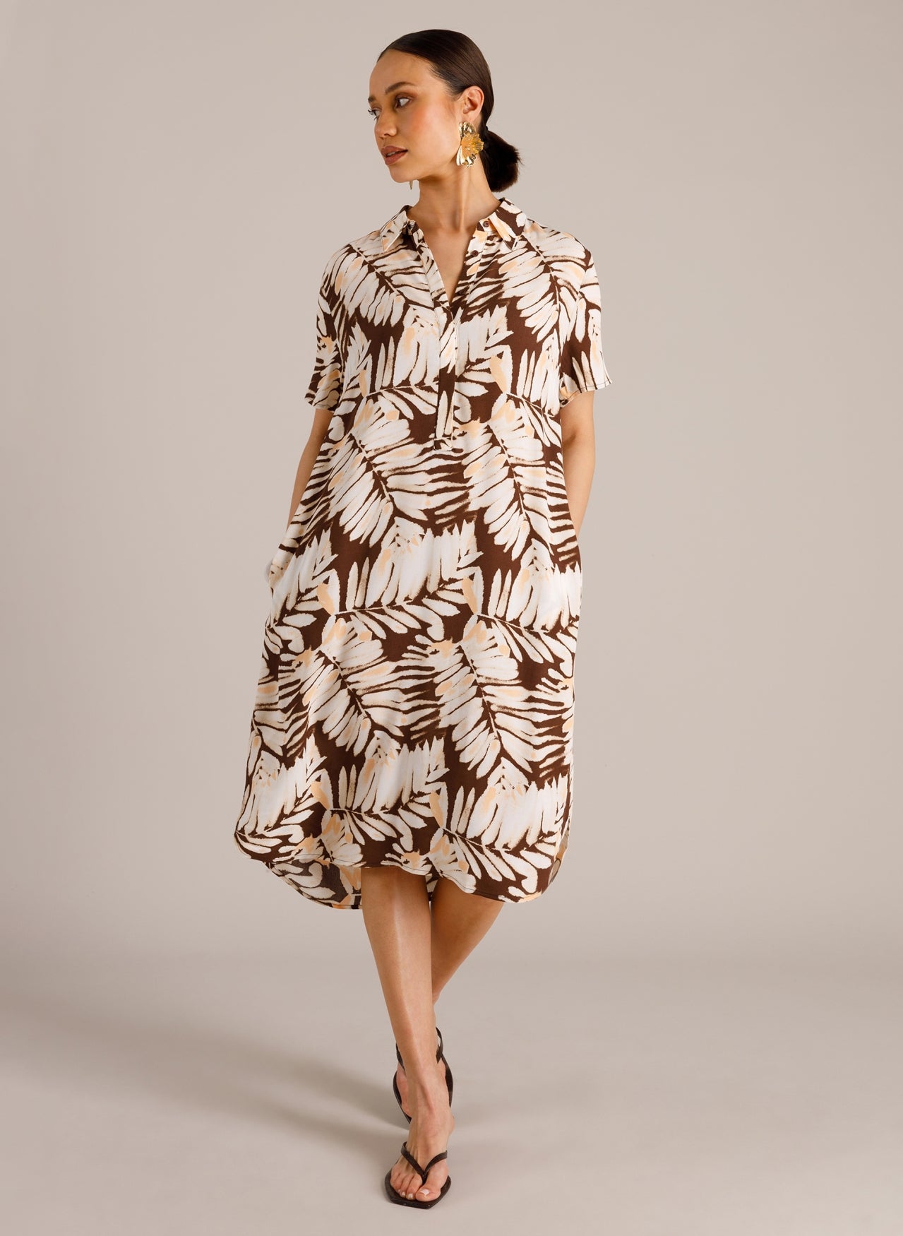 Tereza Essential | Coffee Brown/Multi-C