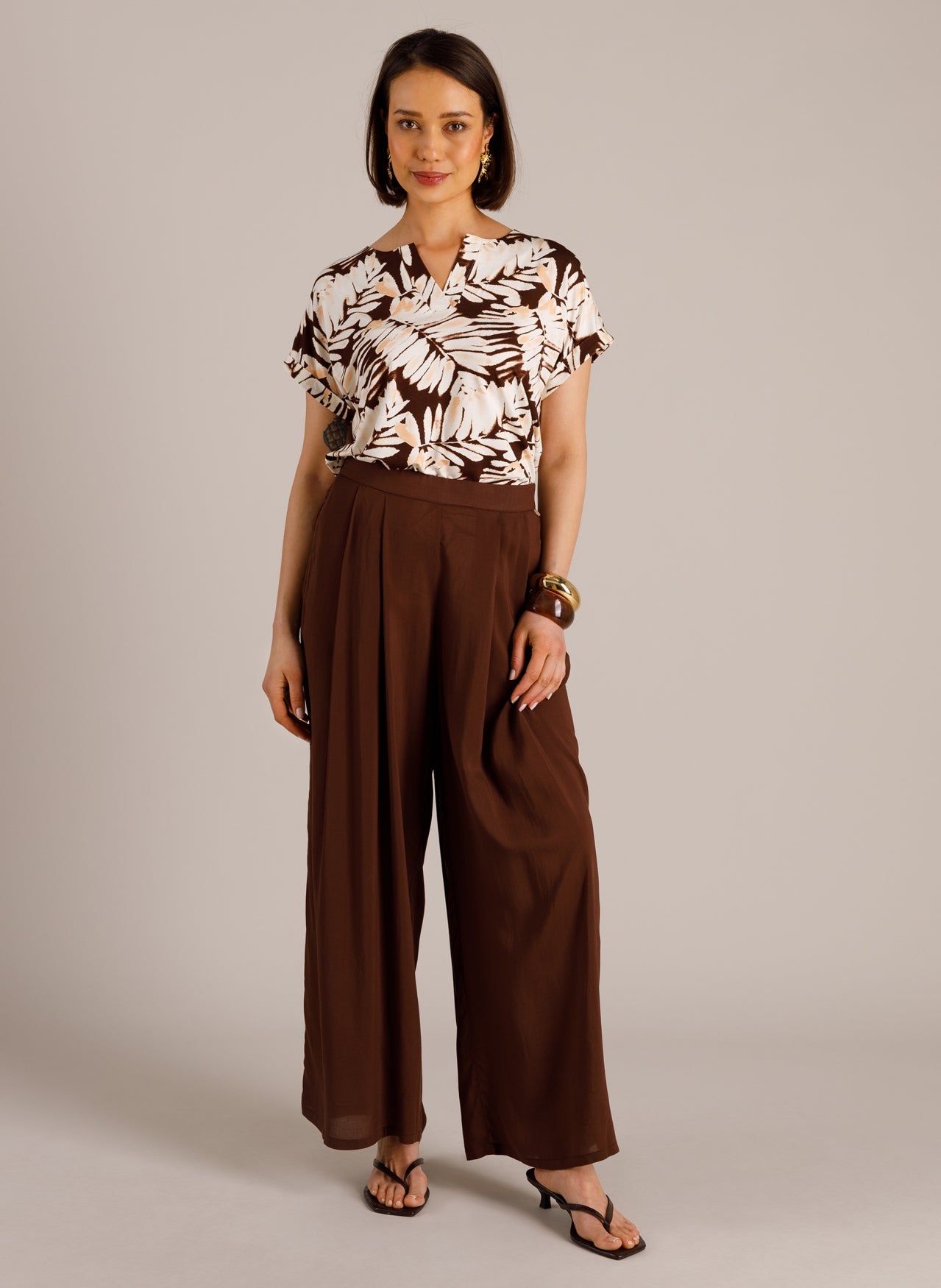 Tamsin Essential | Coffee Brown/Multi-C