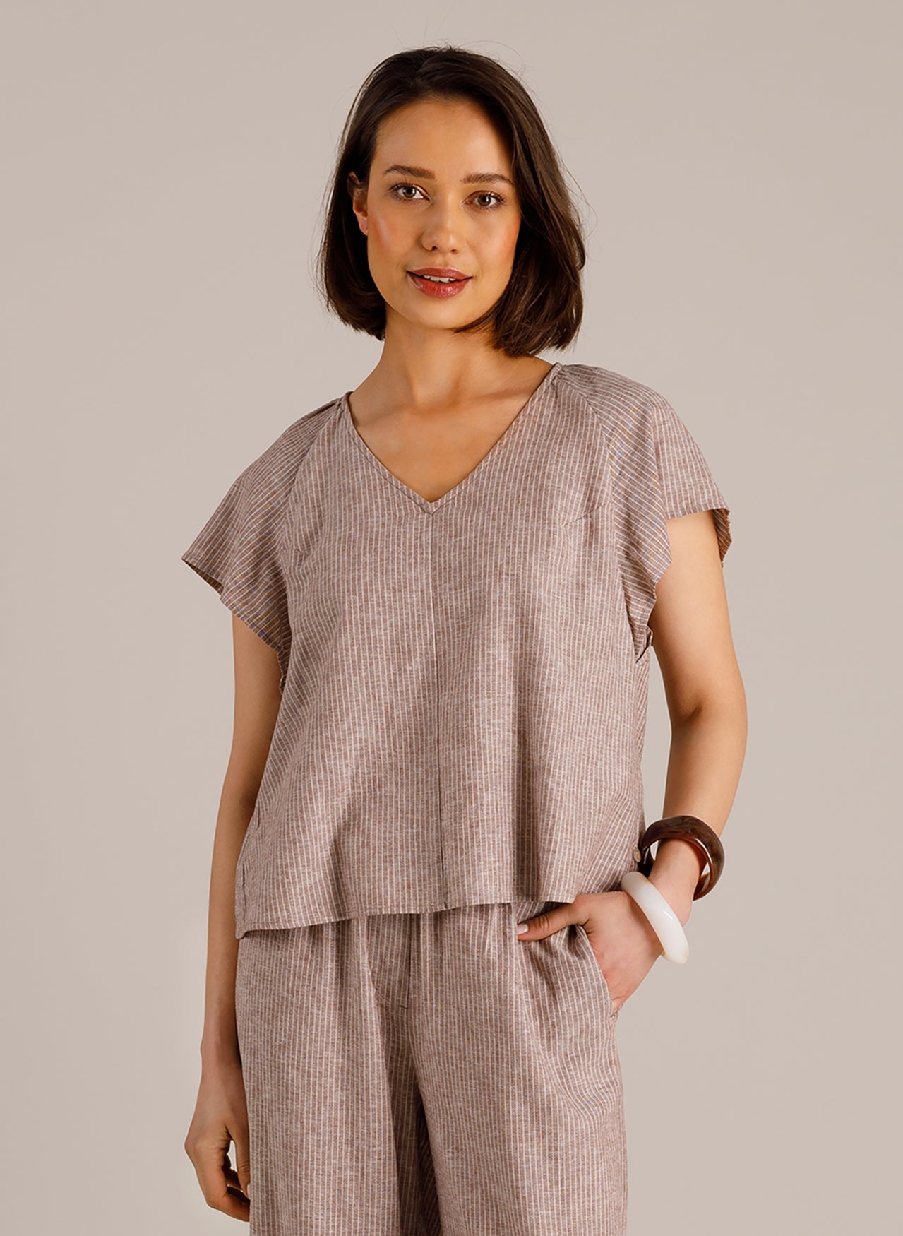 Manon | Coffee Brown/Off Whi