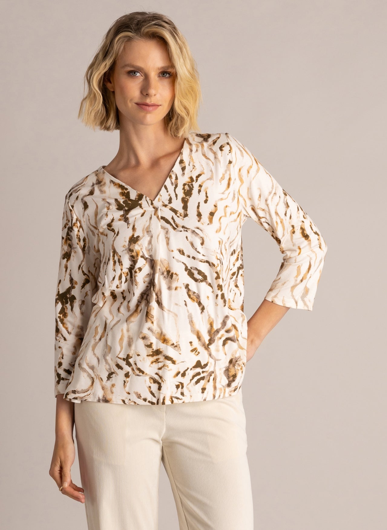 Sorina | Beige Cream/Multi Co