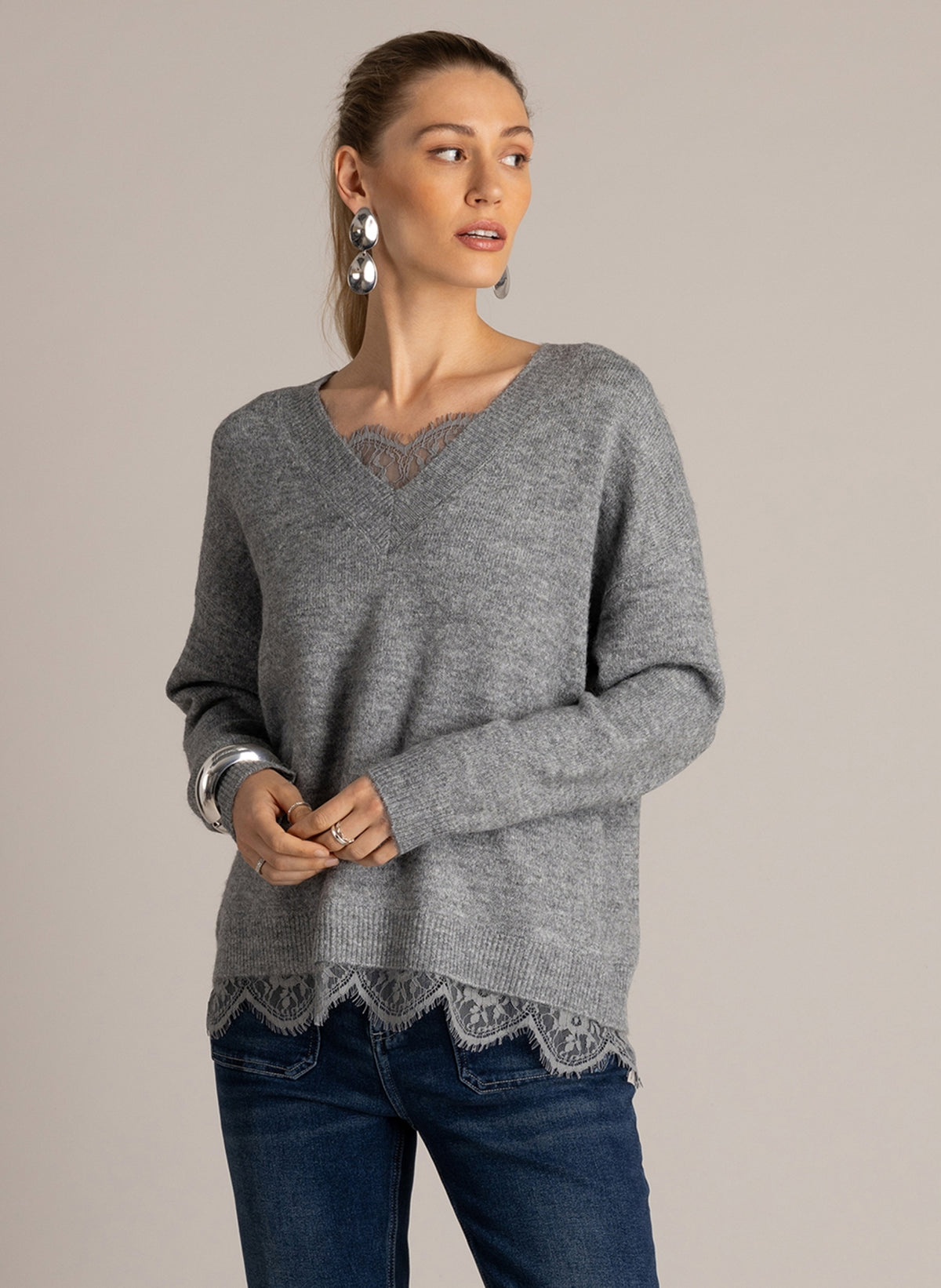 Unella | Mid Grey Melange