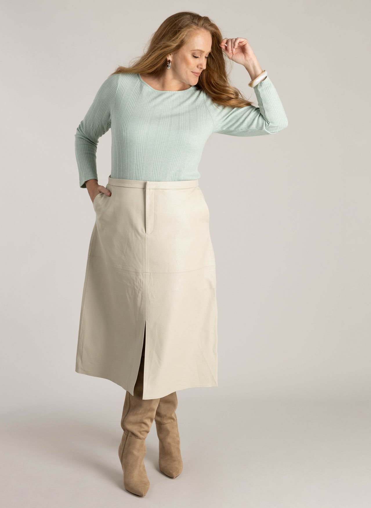 Honorata | Mint Grey