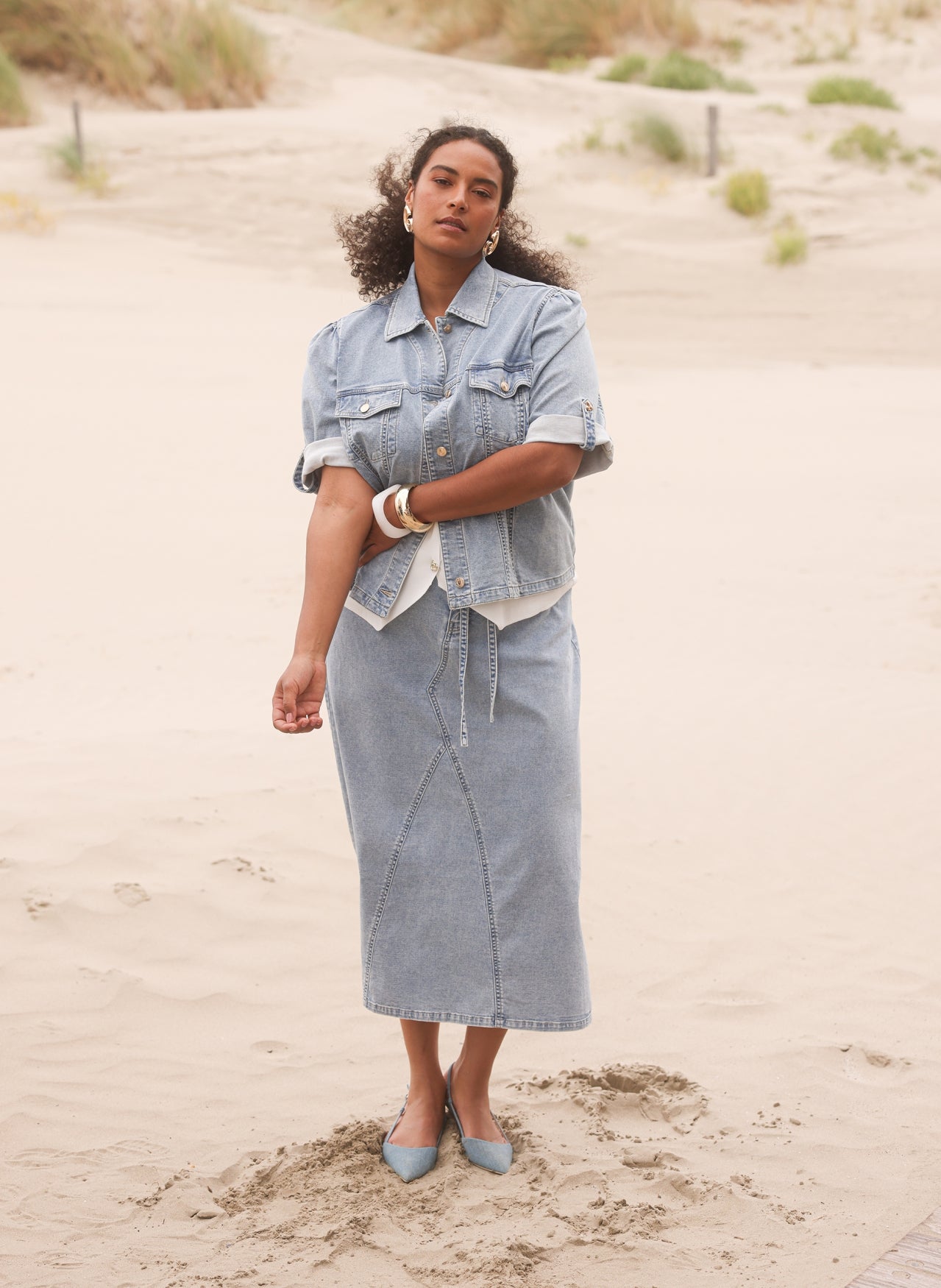 Wiebke Essential | Bleach Blue Denim