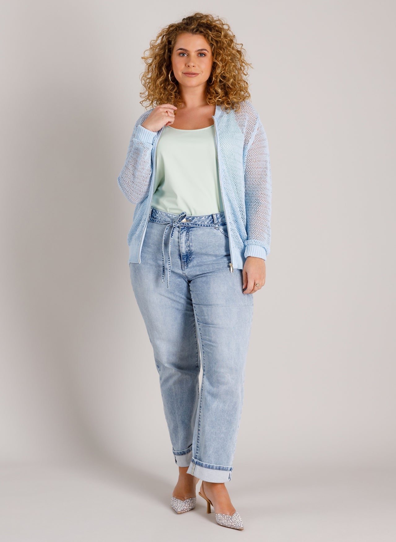 Violet Essential | Bleach Blue Denim