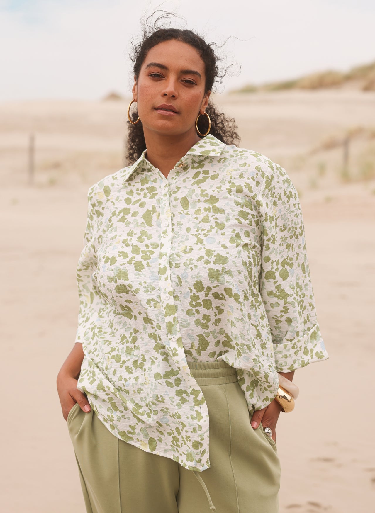 Loredana | Pastel Green/Multi C