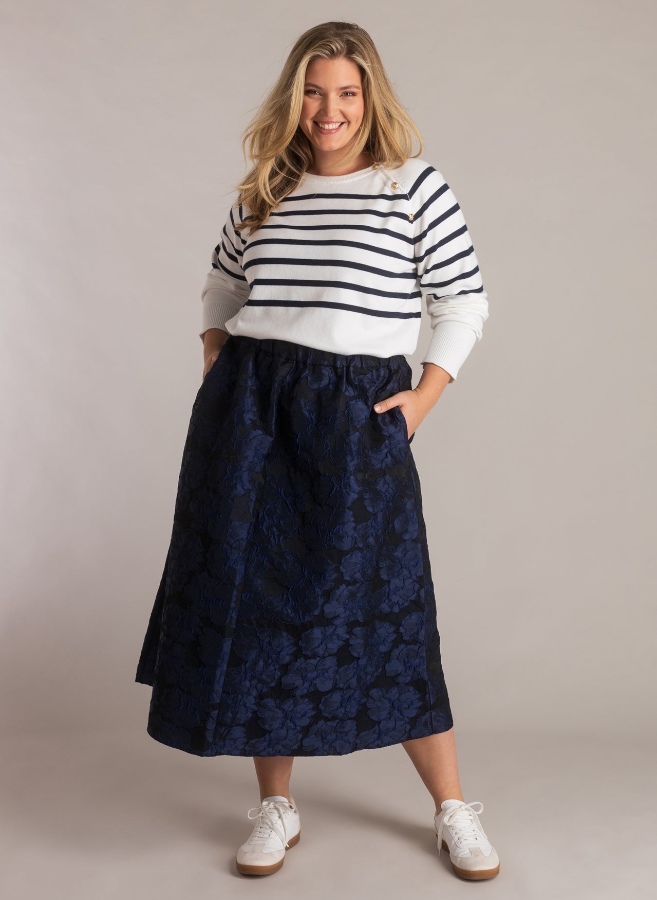 Josepha | Navy/Multi-Colour