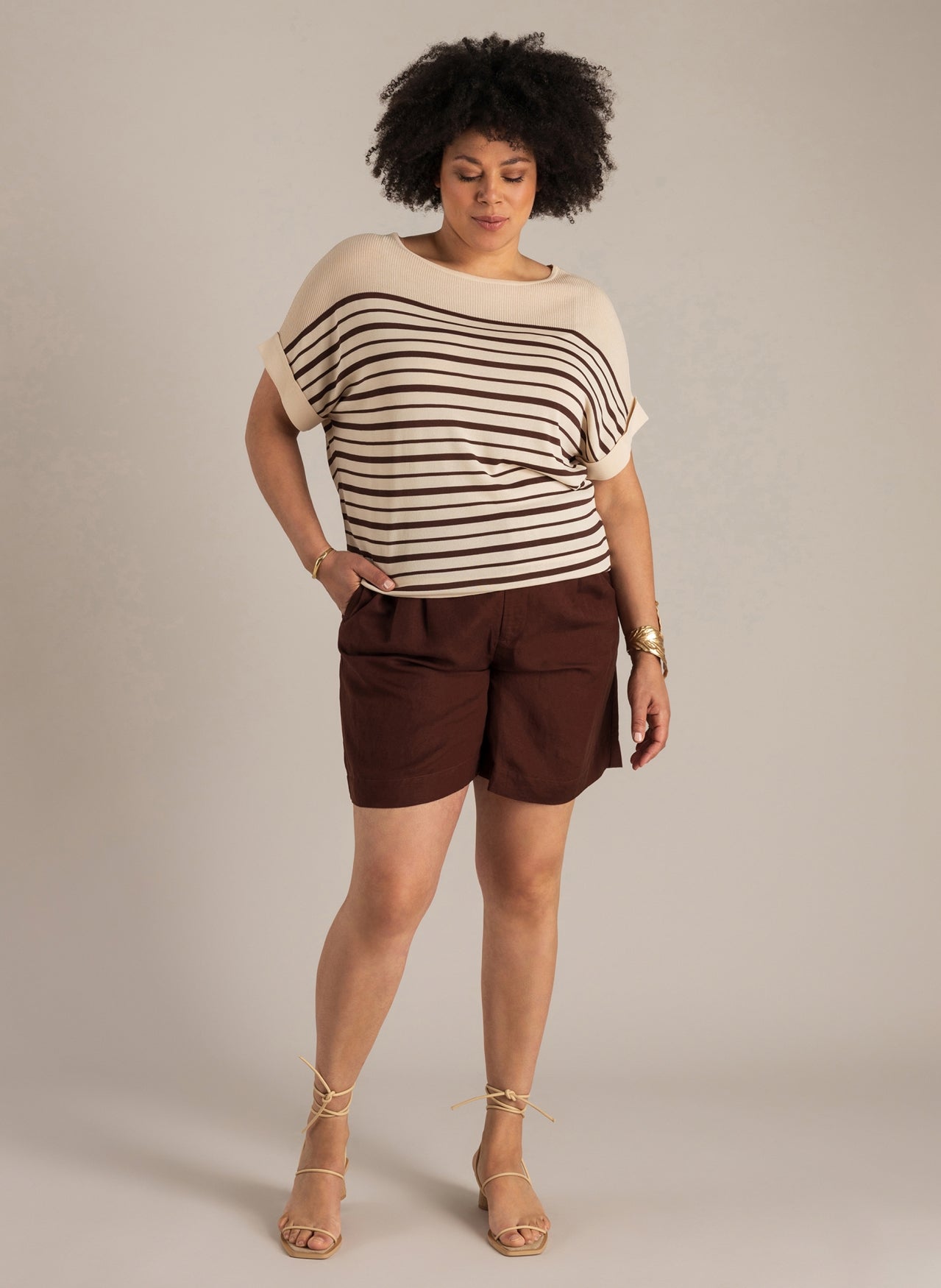 Nanja | Light Sand/Coffee Br