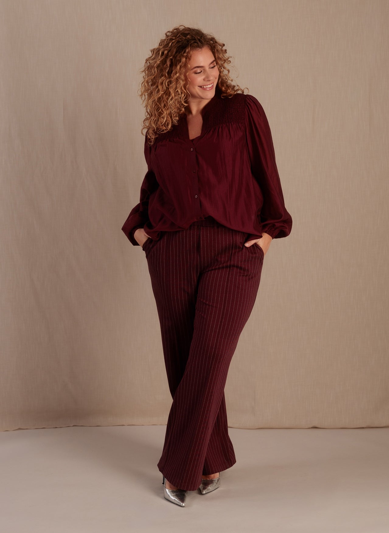 Romana Essential | Wine Red/Grey Melang