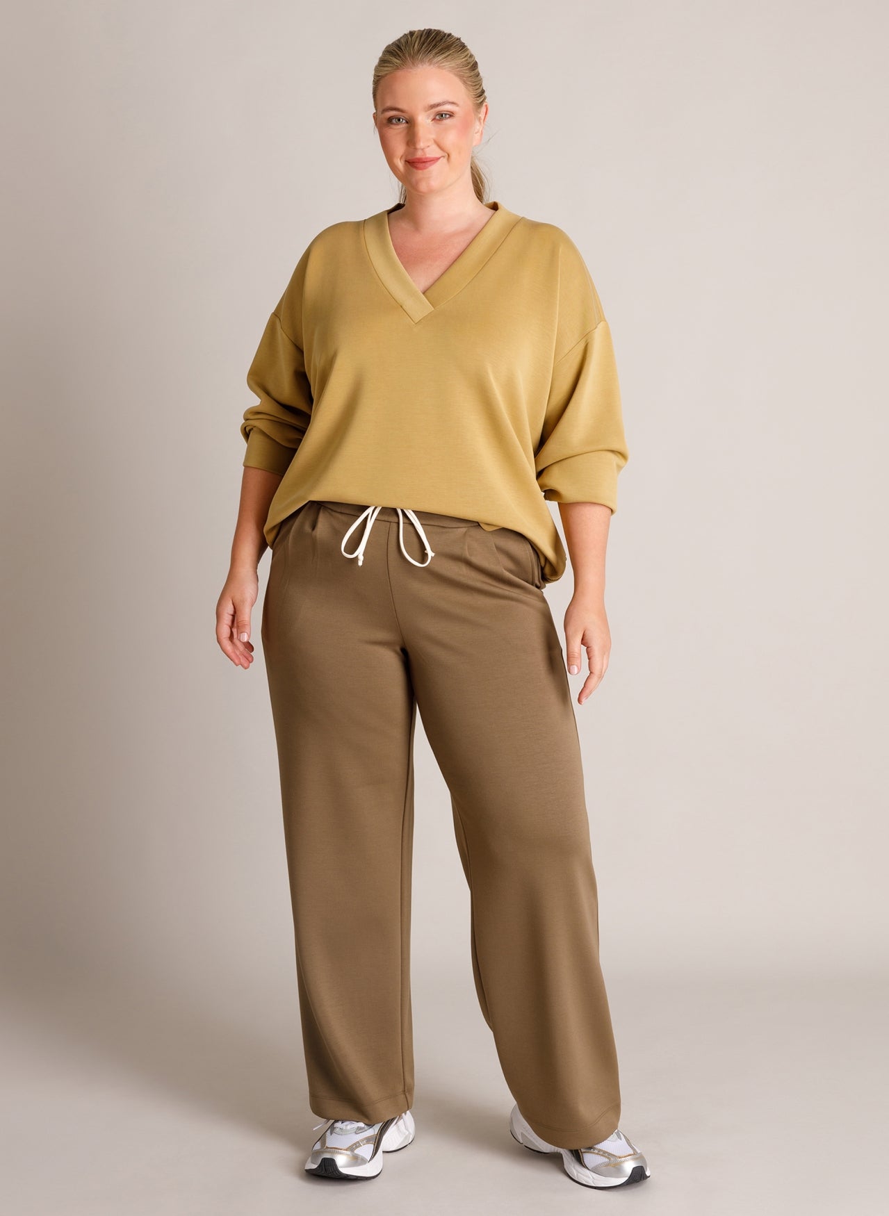 Trina | Grey Olive/Beige Cre