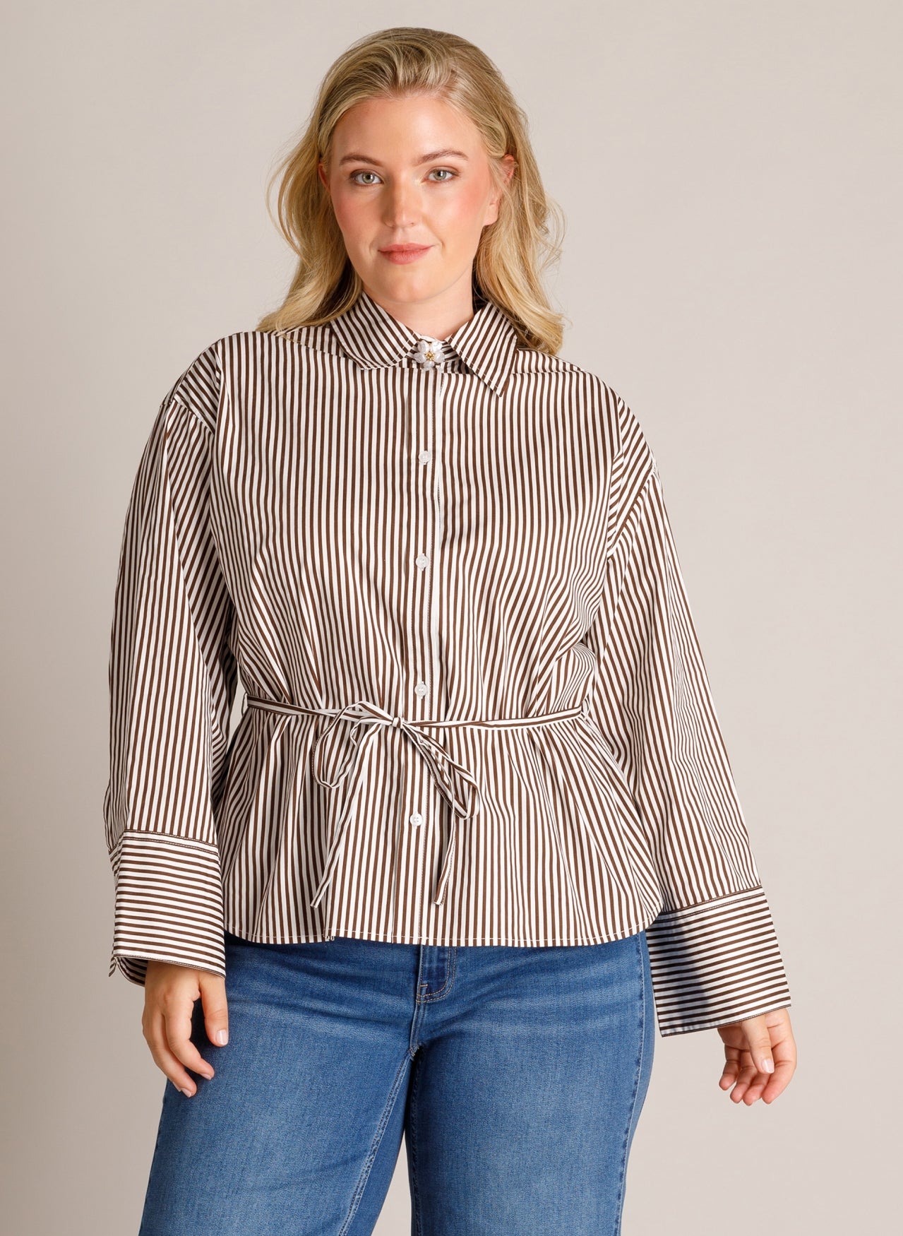 Talina | Mocca Brown/Off Whit